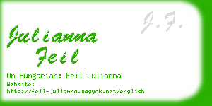 julianna feil business card